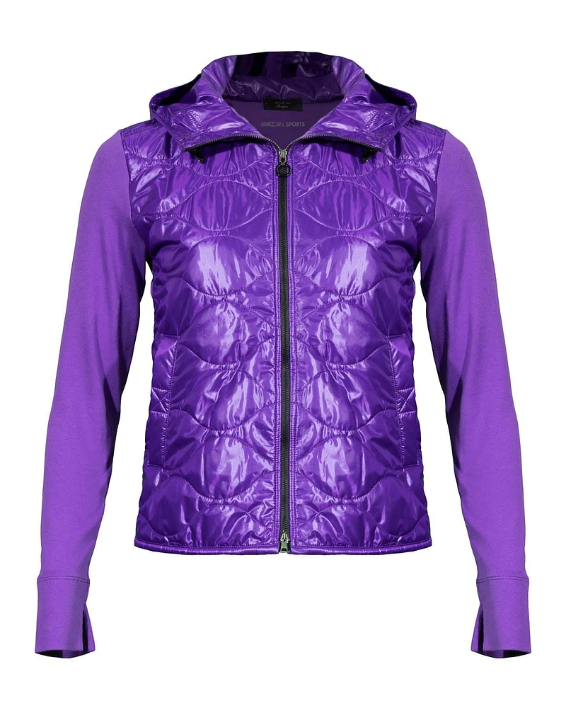 Mixed Media Hoodie Jacket