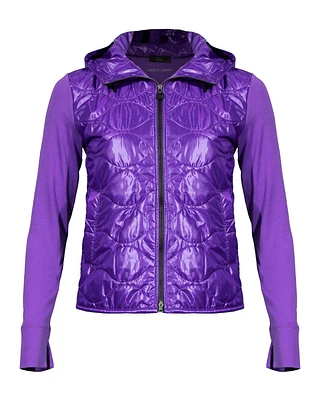 Mixed Media Hoodie Jacket