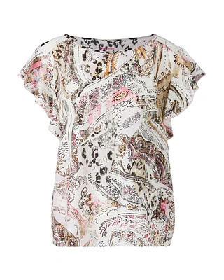 Paisley Cap Sleeve Top