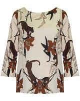Playful Leopard Florals Top