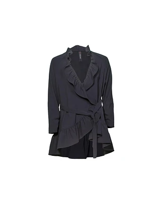 Poly Ruffle Jacket