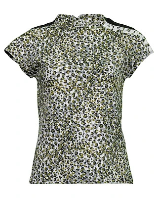 Print Cap Sleeve Top