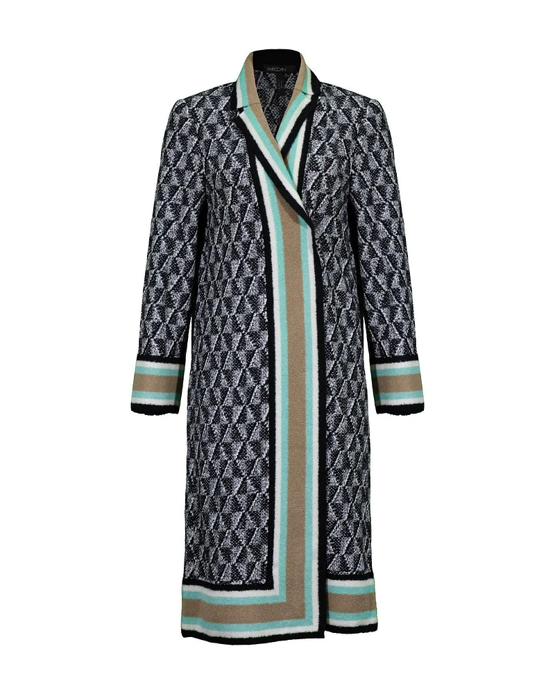 Print Scuba Duster Jacket