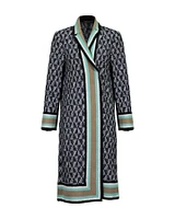 Print Scuba Duster Jacket