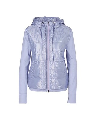 Marc Cain Quilted Front Zip Hoodie