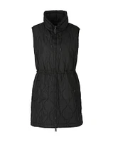 Quilted Long Zip Vest