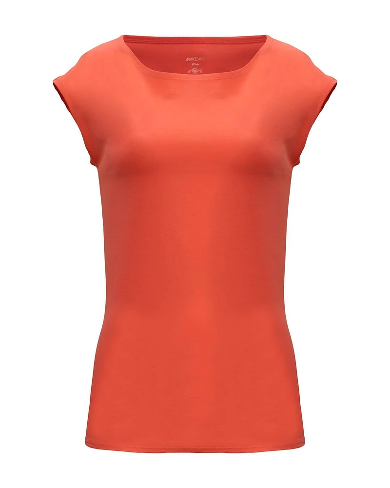 Red Cap Sleeve Tee
