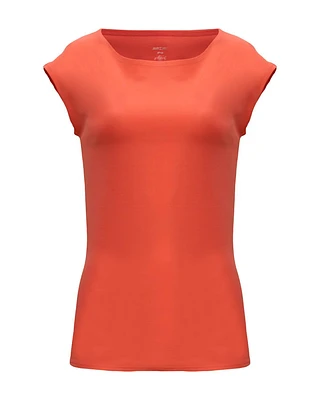 Red Cap Sleeve Tee