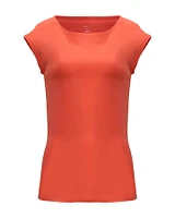 Red Cap Sleeve Tee