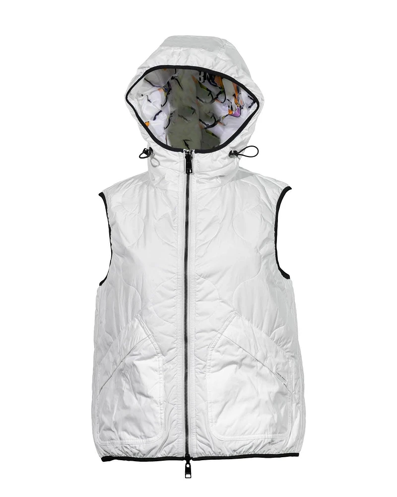 Reversible Padded Vest White