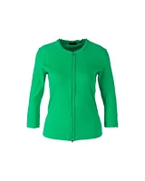 Rib 2-Way Zip Jacket