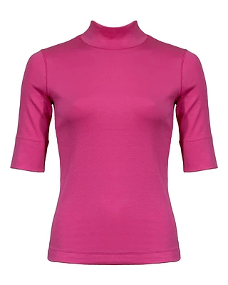 Rib Mock Neck Top