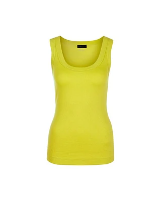 Rib U-Neck Tank Top