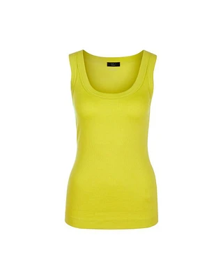 Rib U-Neck Tank Top