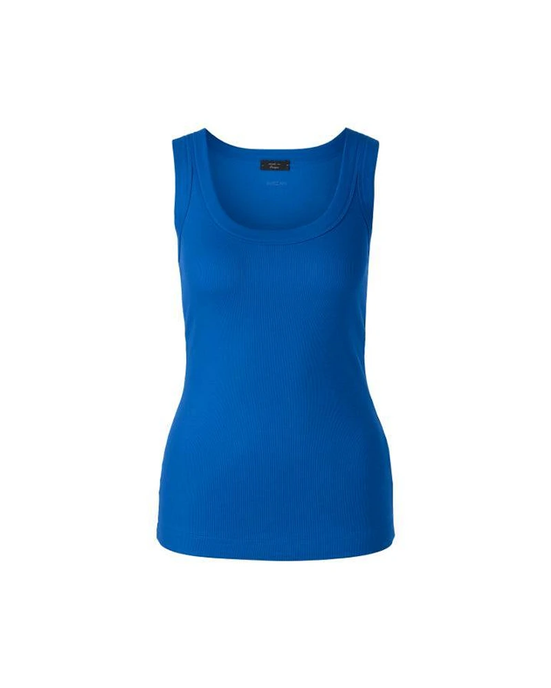 Marc Cain Ribbed U-Neck Tank Top