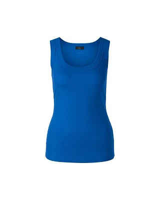 Marc Cain Ribbed U-Neck Tank Top