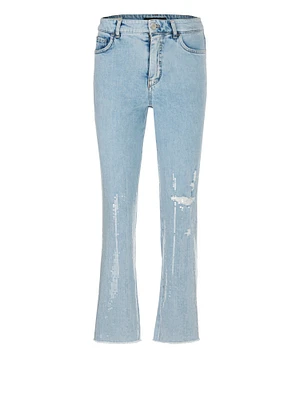 Marc Cain Sequin Distressed Jeans