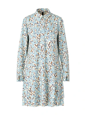 Shirt Dress with Flounces