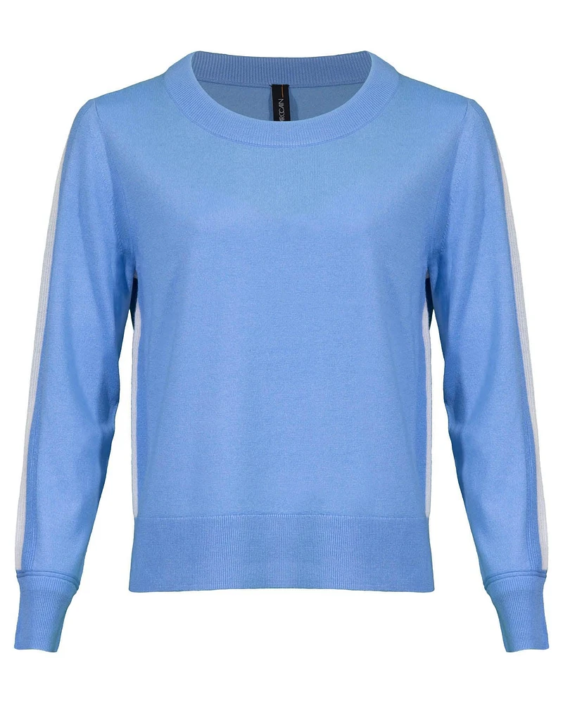 Side Stripe Long Sleeve Sweater