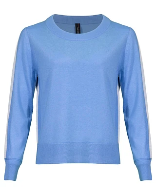 Side Stripe Long Sleeve Sweater