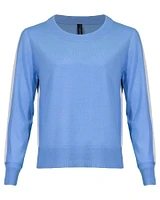 Side Stripe Long Sleeve Sweater