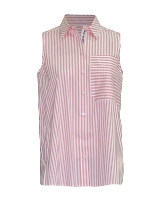 Sleeveless Stripe Shirt