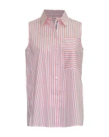 Sleeveless Stripe Shirt