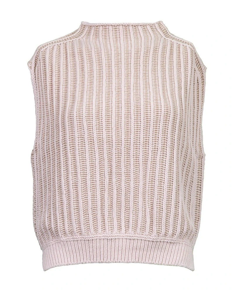 Sleeveless Wool Knit Top