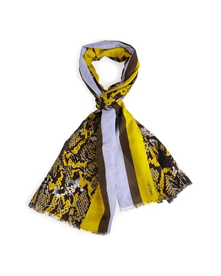 Marc Cain Snakeskin Print Scarf