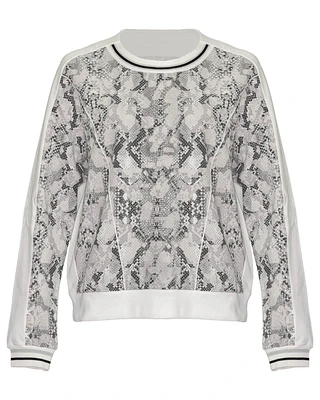 Snakeskin Print Sweatshirt