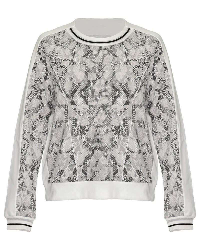 Snakeskin Print Sweatshirt
