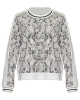 Snakeskin Print Sweatshirt