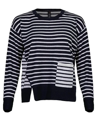 Striped Fine Knit Pullover
