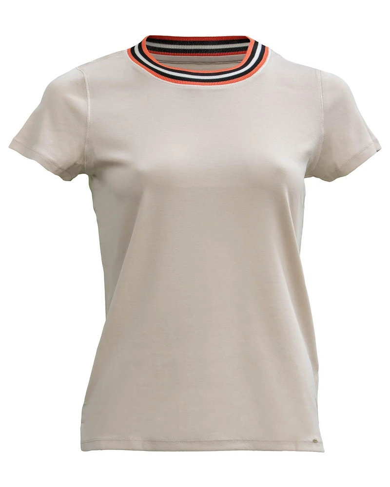 T-Shirt with Neck Detail