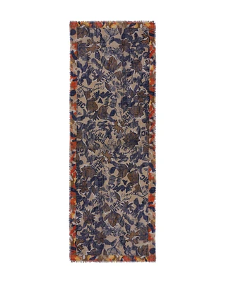 Tattoo Flower Print Scarf