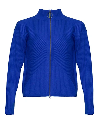 Troyer Collar Zip Cardigan