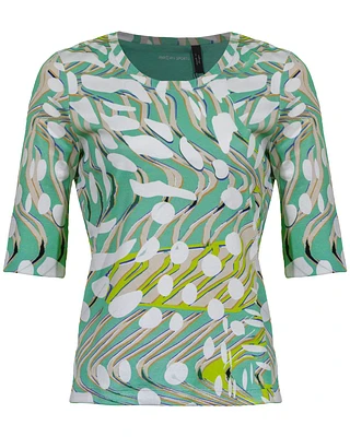 Water Kiss Wave Print Top