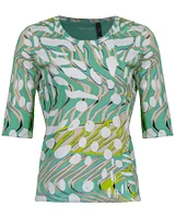 Water Kiss Wave Print Top