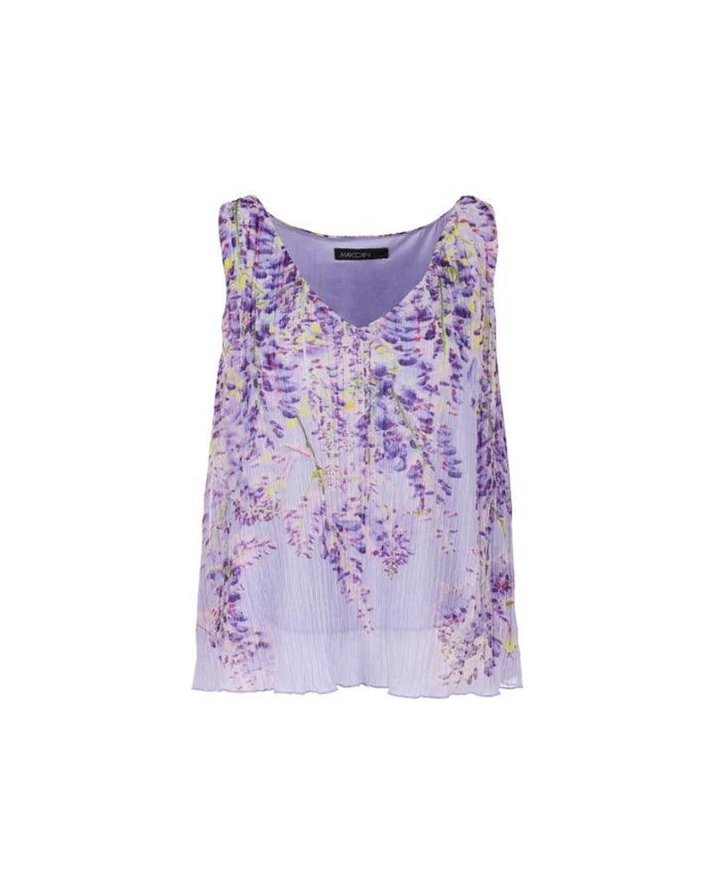 Marc Cain Wisteria Floral Sleevelss Top