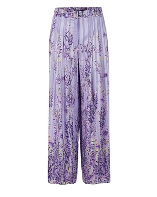 Marc Cain Wisteria Floral Wide Leg Pants