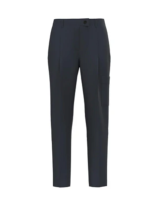 Wool Blend Pleat Pants