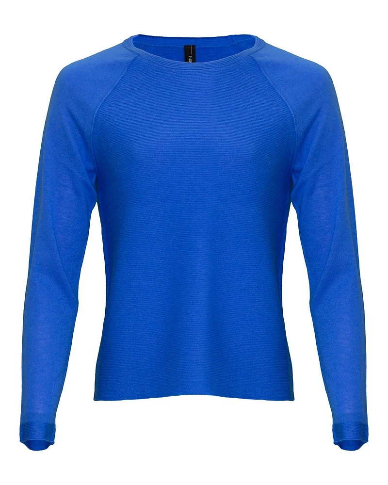 Wool Blend Round Neck Pullover