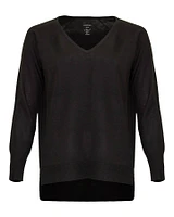 Wool Blend V-Neck Pullover