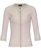 Zip Cardigan Rose Powder