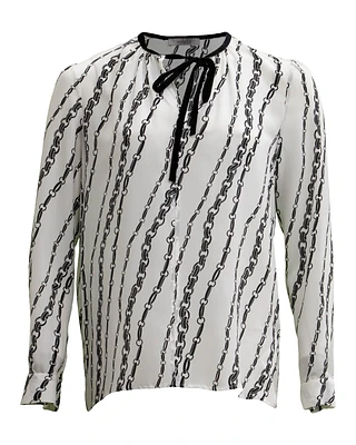 Chain Print Blouse