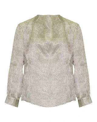 Curt Dot Silk Blouse