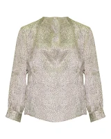 Curt Dot Silk Blouse