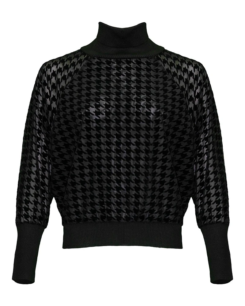 Richard Houndstooth Turtleneck