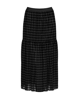 Verdun Houndstooth Skirt