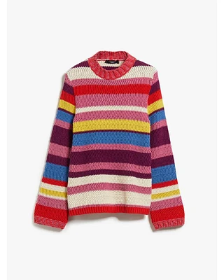 Max Mara Kabir Cotton Knit Stripe Pullover